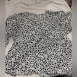 Andree Dalmatian print blouse
